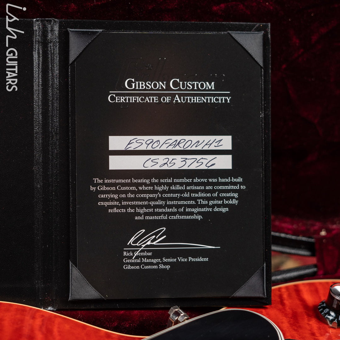 2012 Gibson Custom Shop ES-390 Figured Red