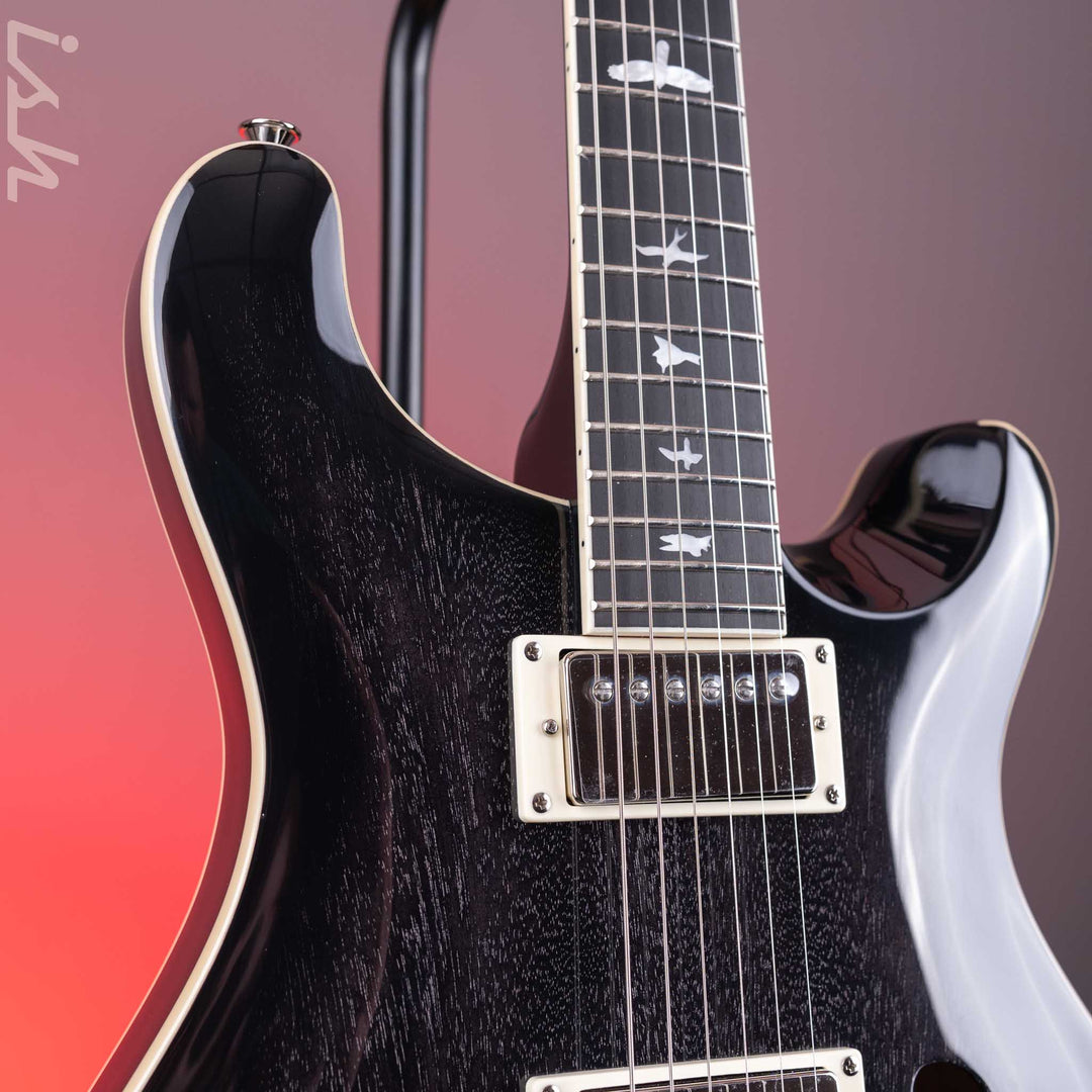 2022 PRS SE Hollowbody II Black Doghair