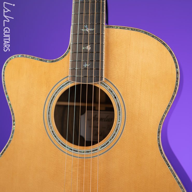 PRS SE AL60E Left Handed Acoustic-Electric Guitar Natural