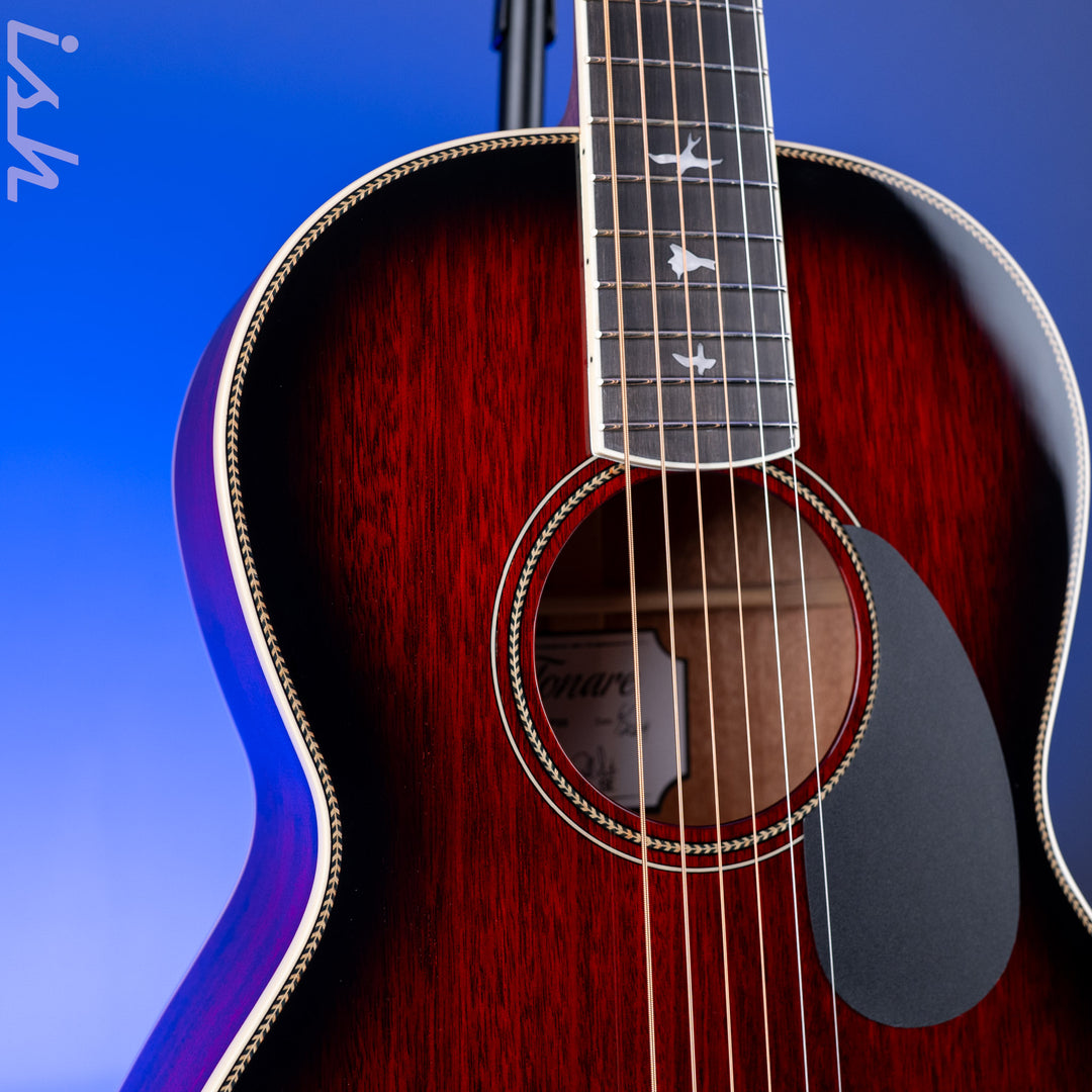 PRS SE Parlor P20E Fire Red Burst *2025 Release!* – Ish Guitars