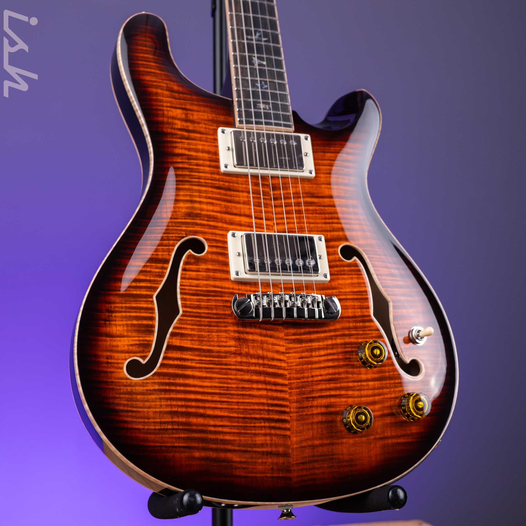 PRS SE Hollowbody II Piezo Orange Tiger Smokeburst *2025 Release