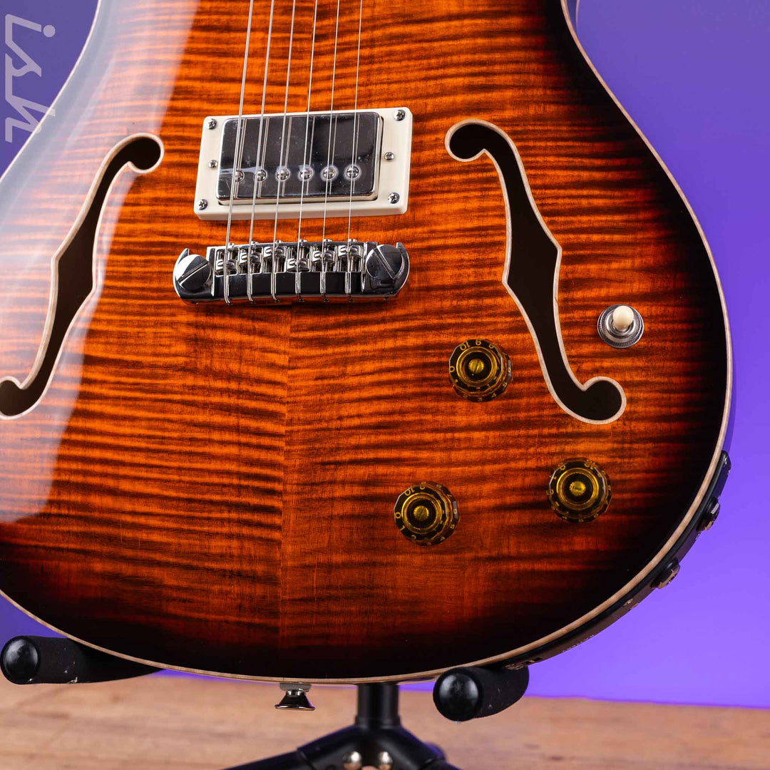 PRS SE Hollowbody II Piezo Orange Tiger Smokeburst *2025 Release!*