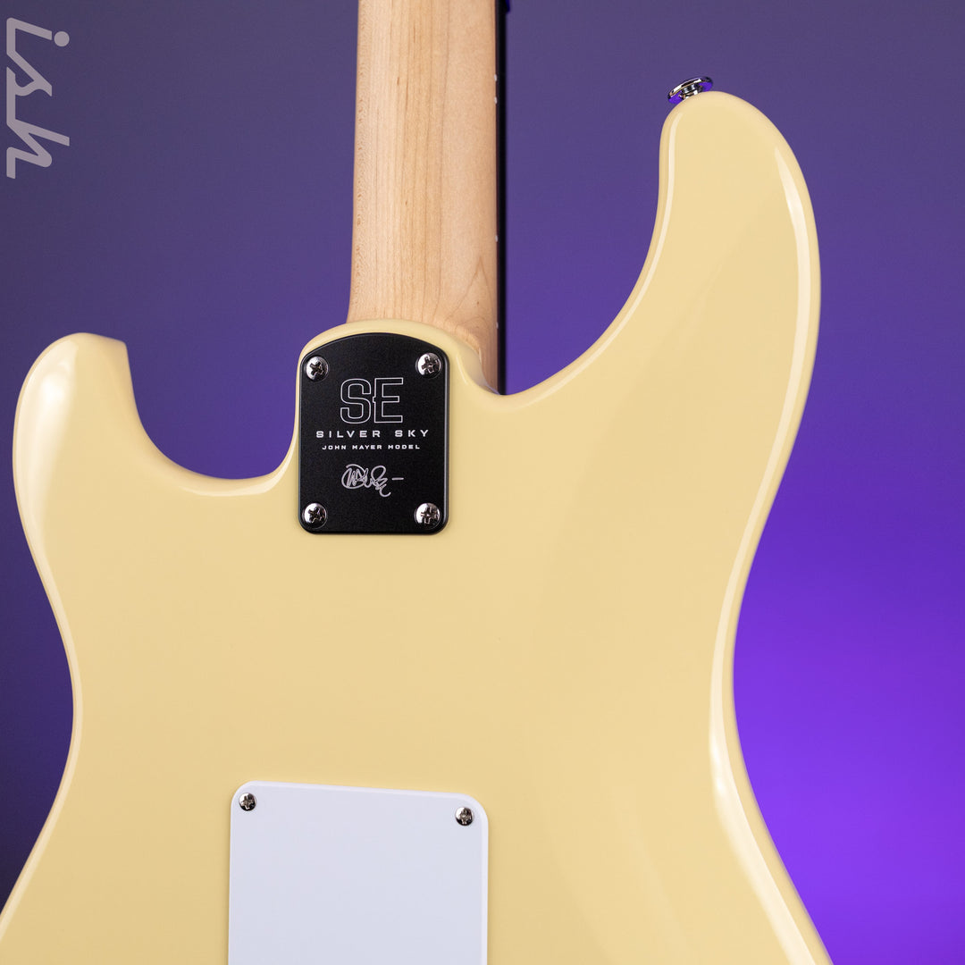 2021 PRS SE Silver Sky Moon White Demo