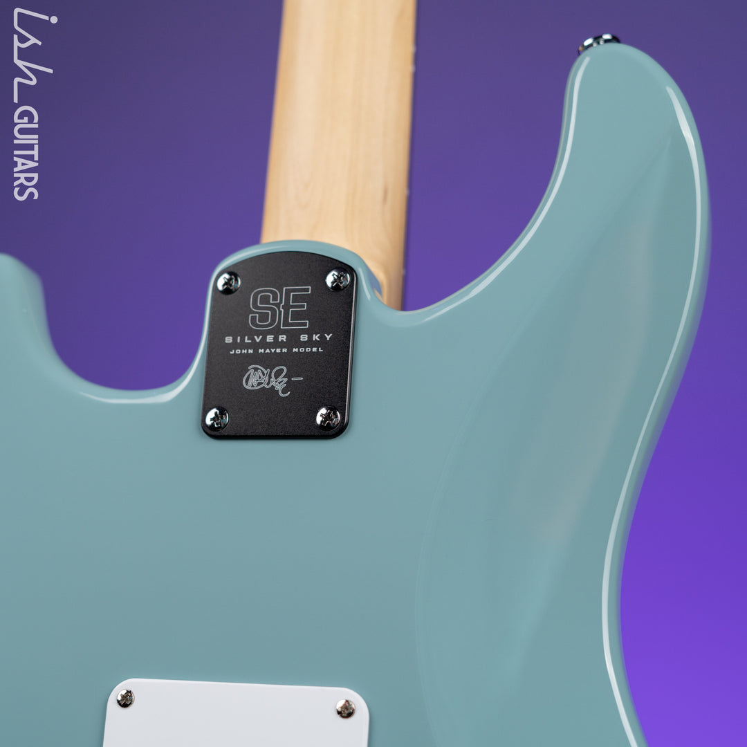 2022 PRS SE Silver Sky Electric Guitar Stone Blue