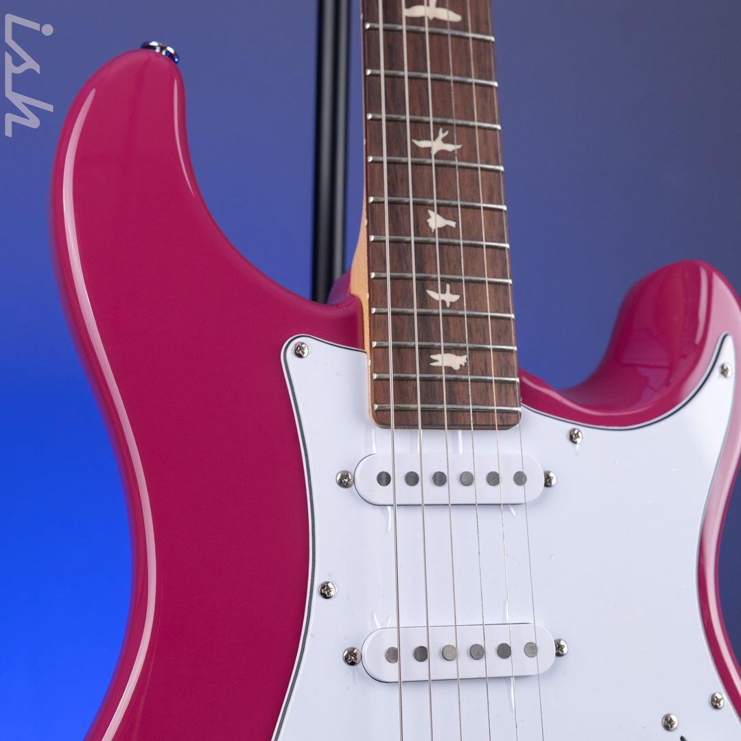 2021 PRS SE Silver Sky Dragon Fruit Demo