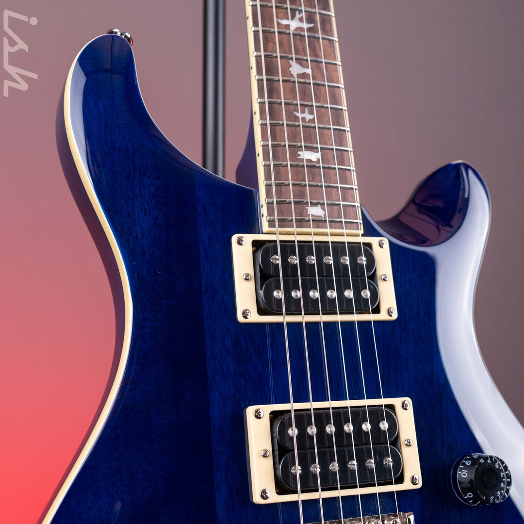 2023 PRS SE Standard 24-08 Electric Guitar Translucent Blue