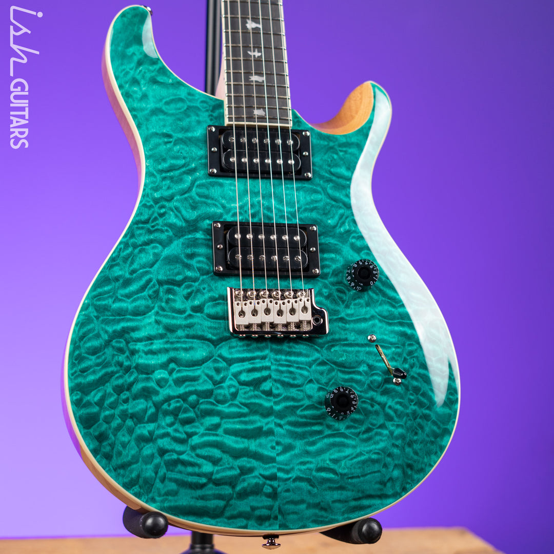 PRS SE Custom 24 Quilt Turquoise Electric Guitar