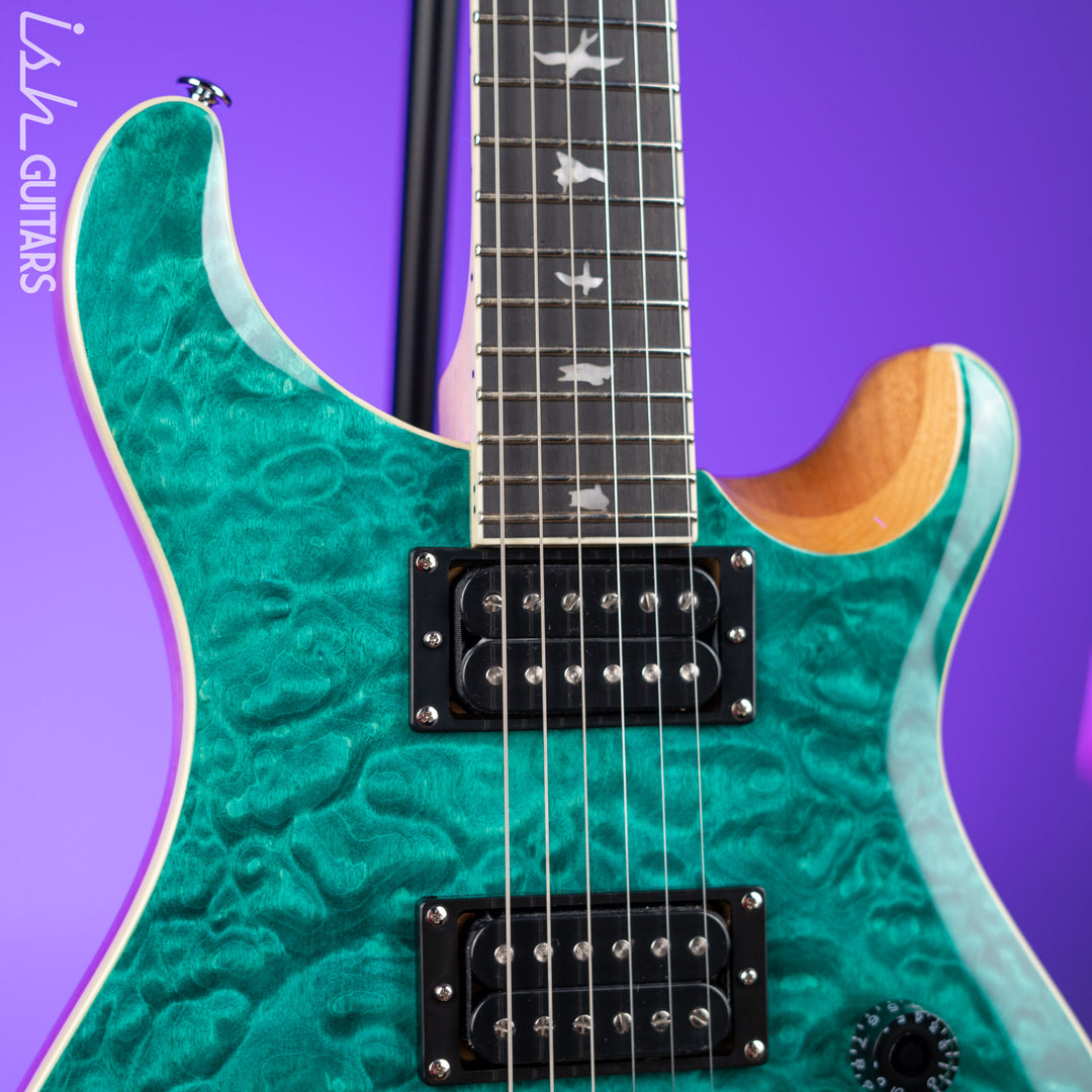 PRS SE Custom 24 Quilt Turquoise Electric Guitar