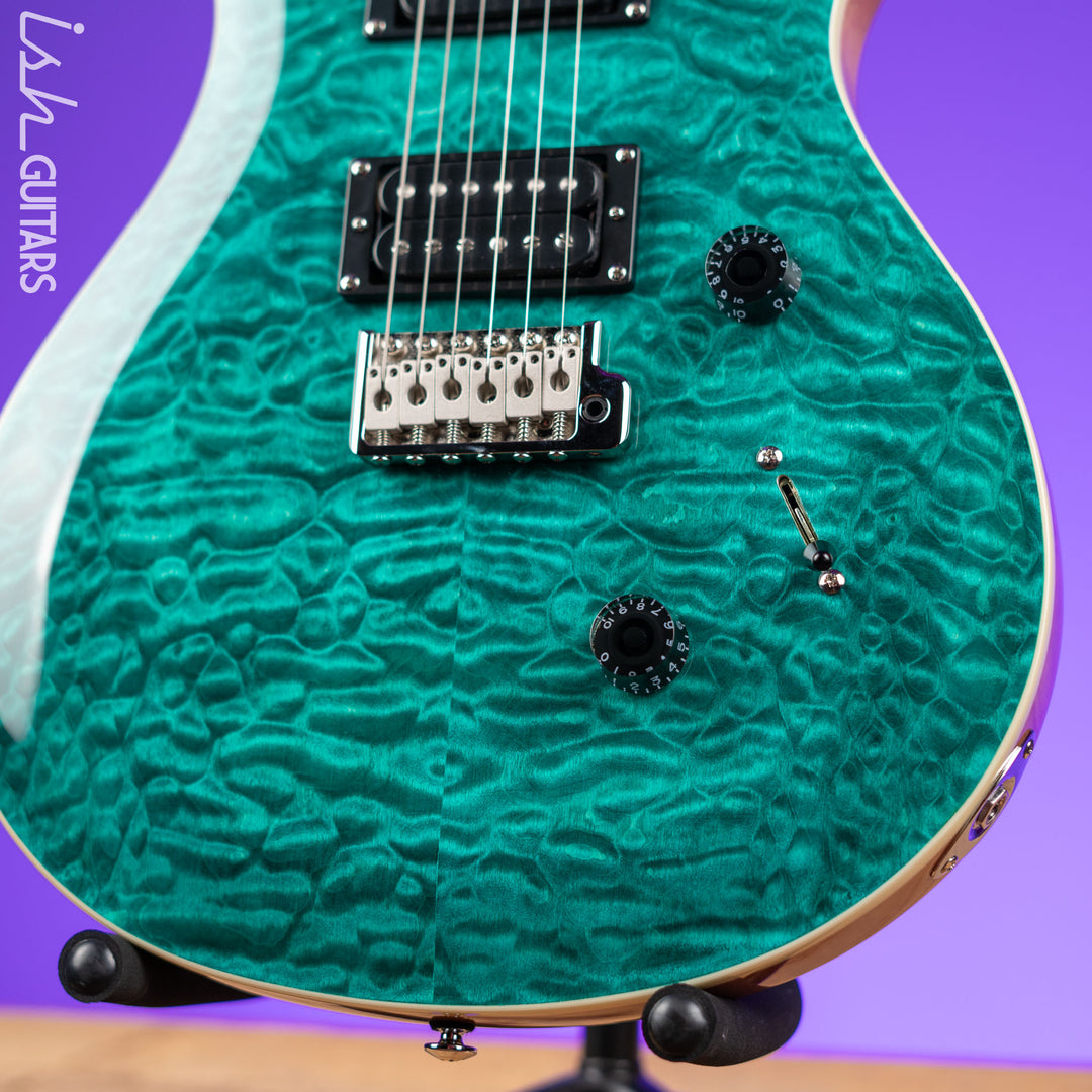 PRS SE Custom 24 Quilt Turquoise Electric Guitar