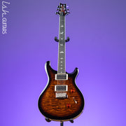PRS SE Custom 24 Quilt Black Gold Sunburst Electric Guitar
