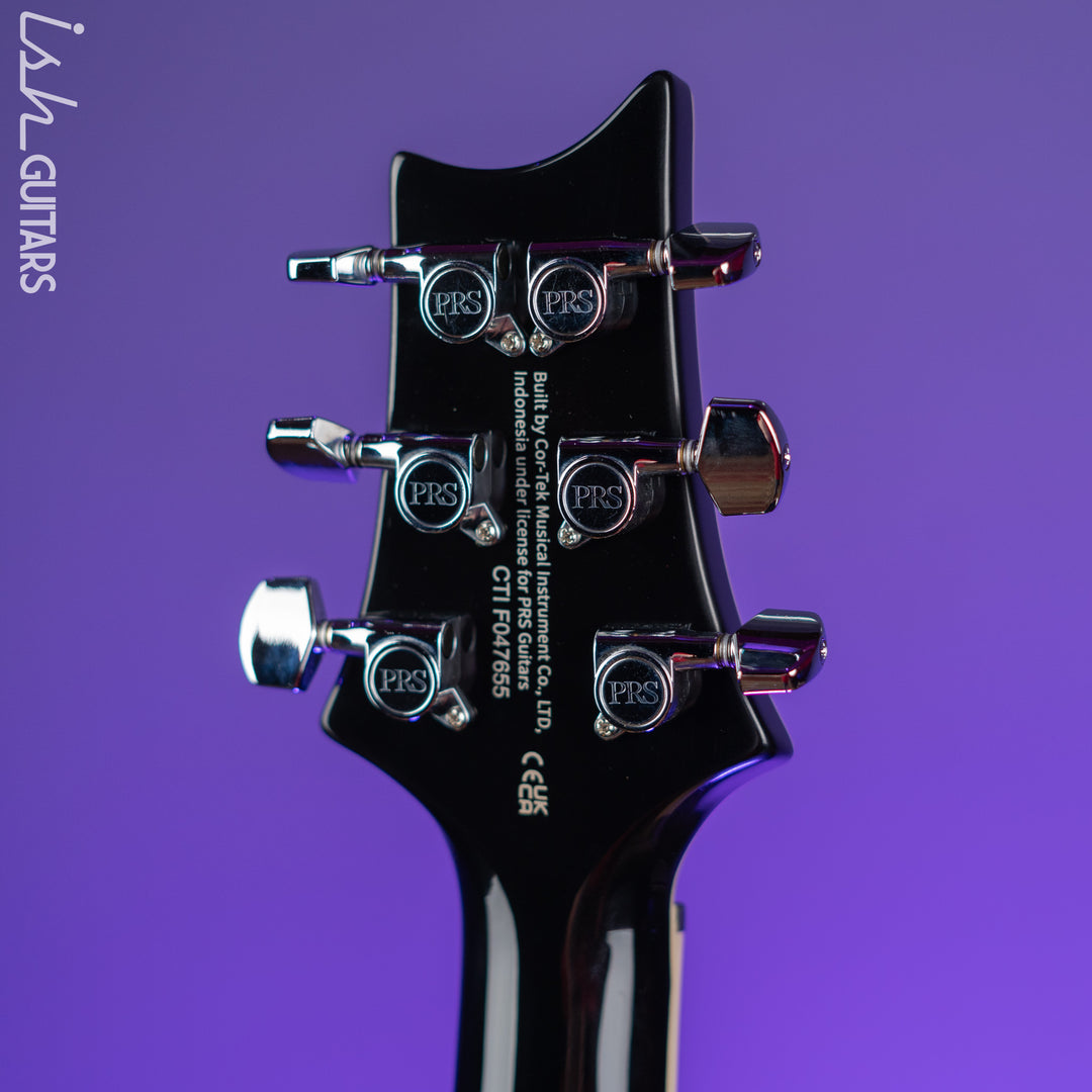 PRS SE Custom 24 Quilt Black Gold Sunburst Electric Guitar