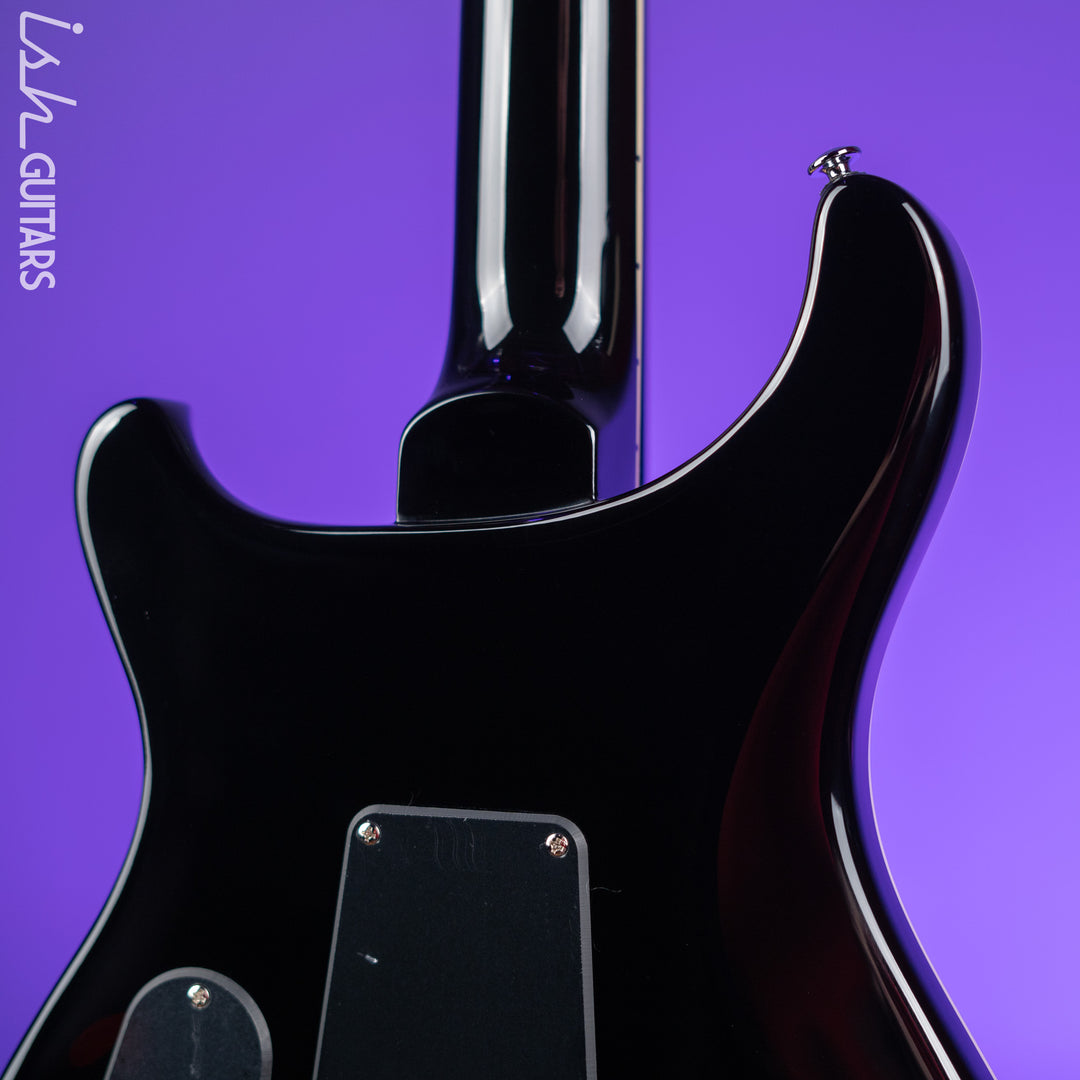 PRS SE Custom 24 Quilt Black Gold Sunburst Electric Guitar