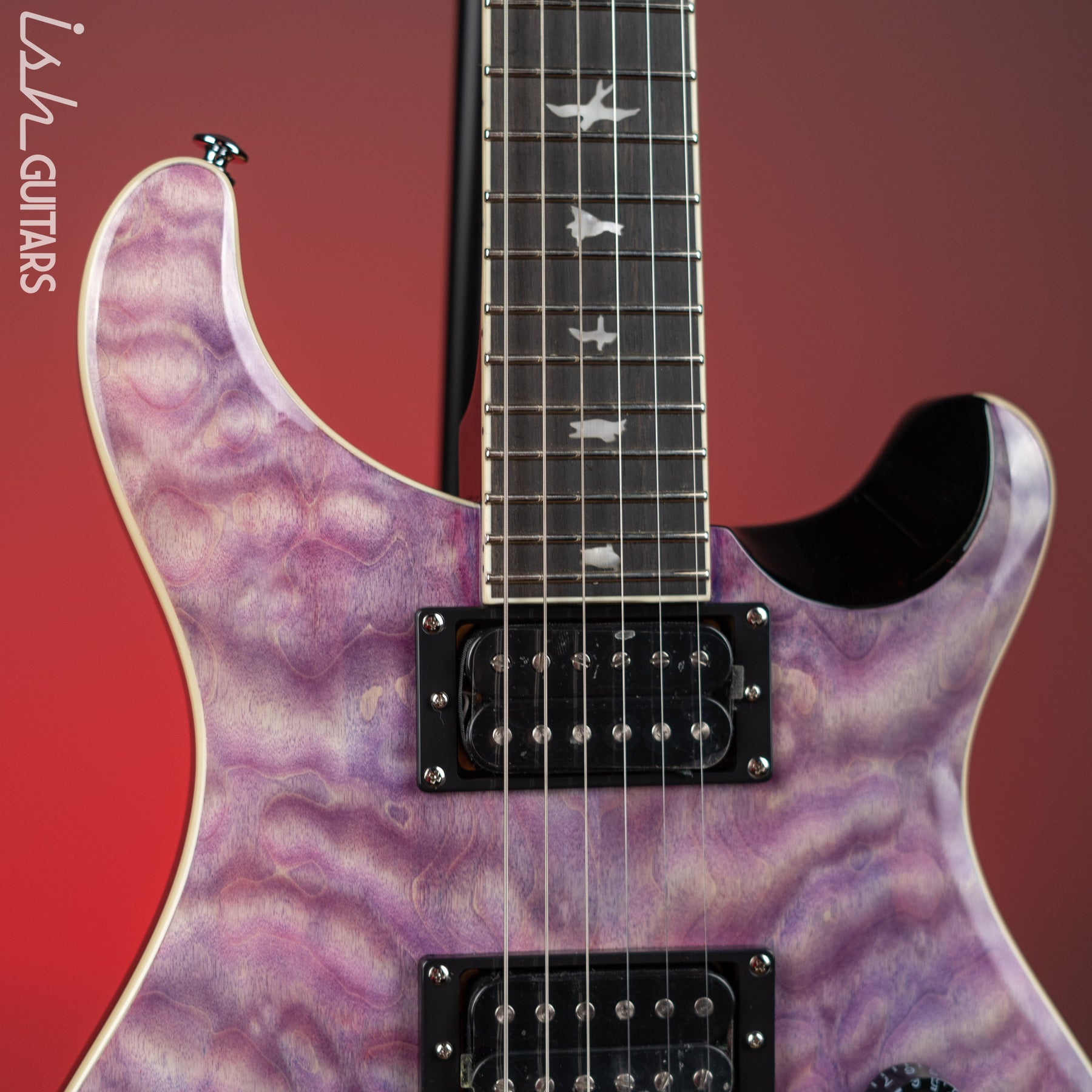 PRS SE Custom 24 Quilt Violet Electric Guitar – Ish Guitars