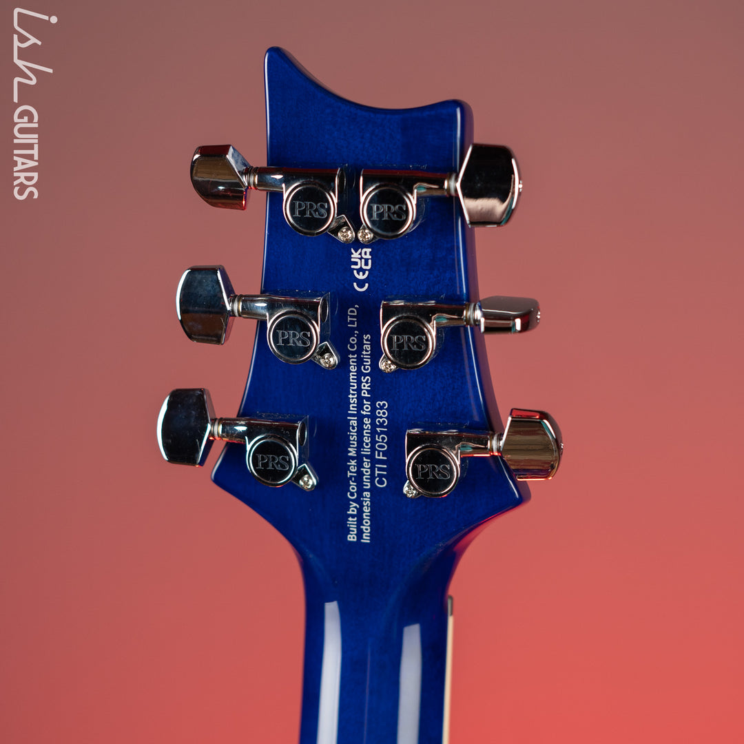 PRS SE Standard 24-08 Left-Handed Electric Guitar Translucent Blue