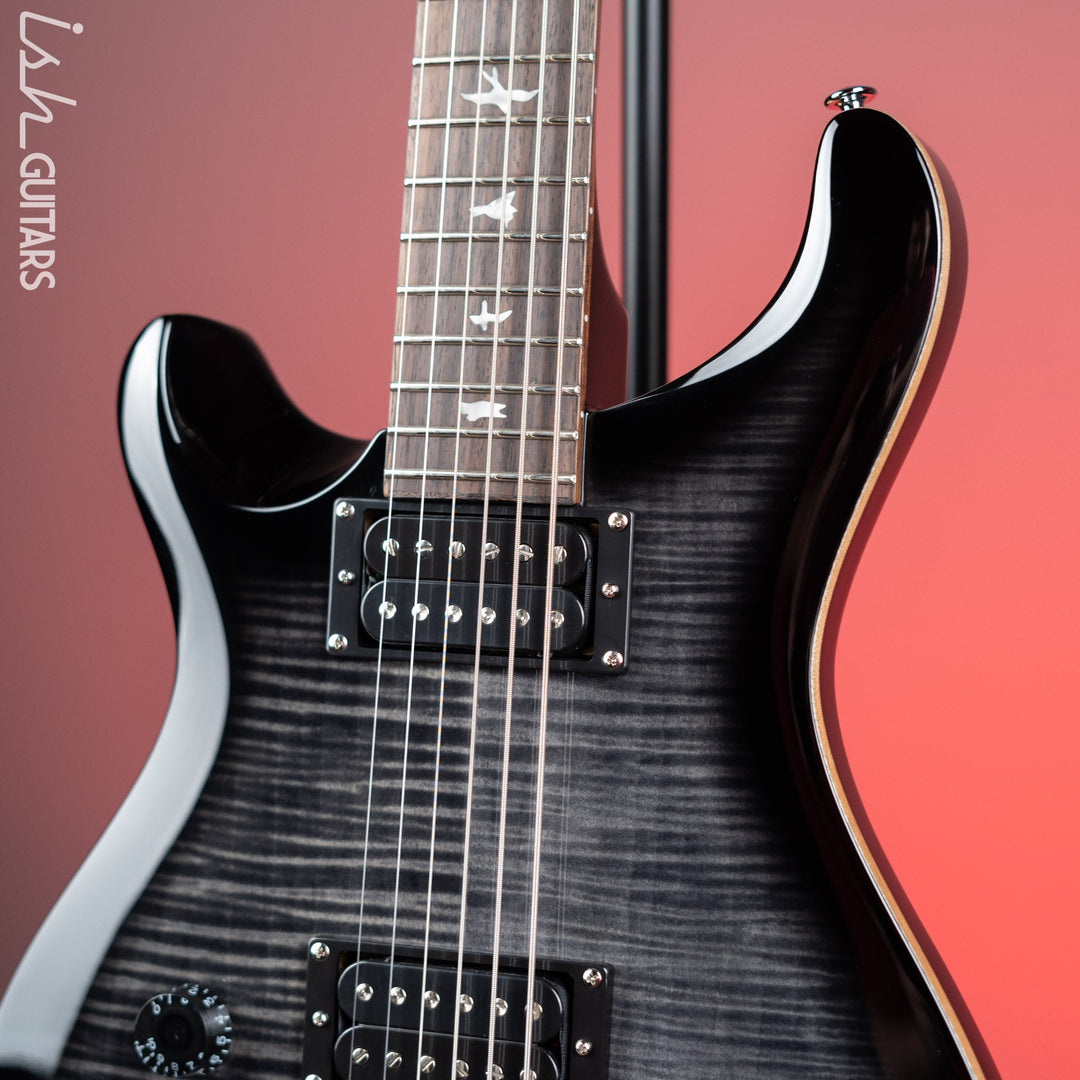 PRS SE 277 Baritone Left Handed Electric Guitar Charcoal Burst Demo