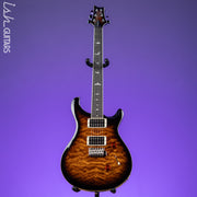 PRS SE Custom 24 Quilt Black Gold Sunburst Electric Guitar