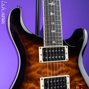 PRS SE Custom 24 Quilt Black Gold Sunburst Electric Guitar