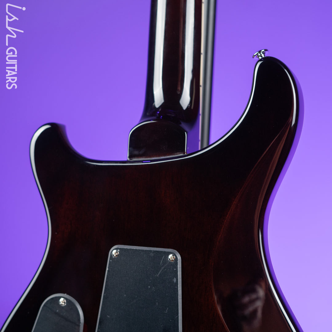 PRS SE Custom 24 Quilt Black Gold Sunburst Electric Guitar