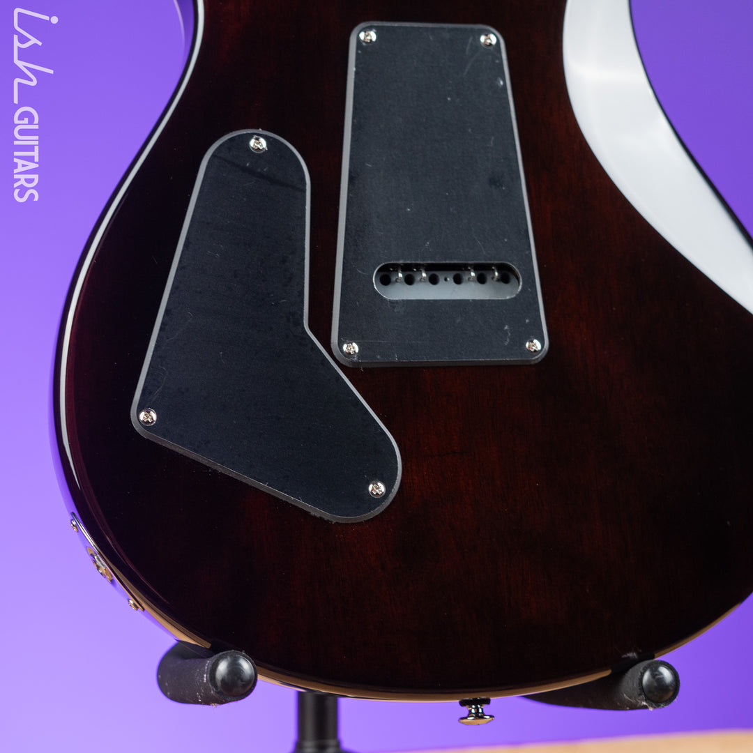 PRS SE Custom 24 Quilt Black Gold Sunburst Electric Guitar