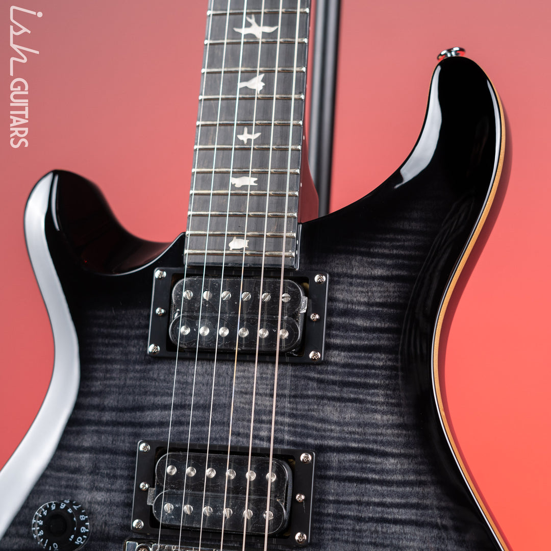 PRS SE Custom 24 “Floyd” Left-Handed Charcoal Burst