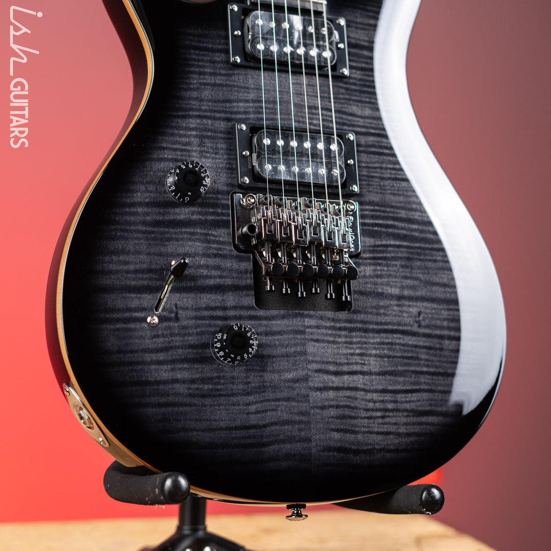 PRS SE Custom 24 “Floyd” Left-Handed Charcoal Burst