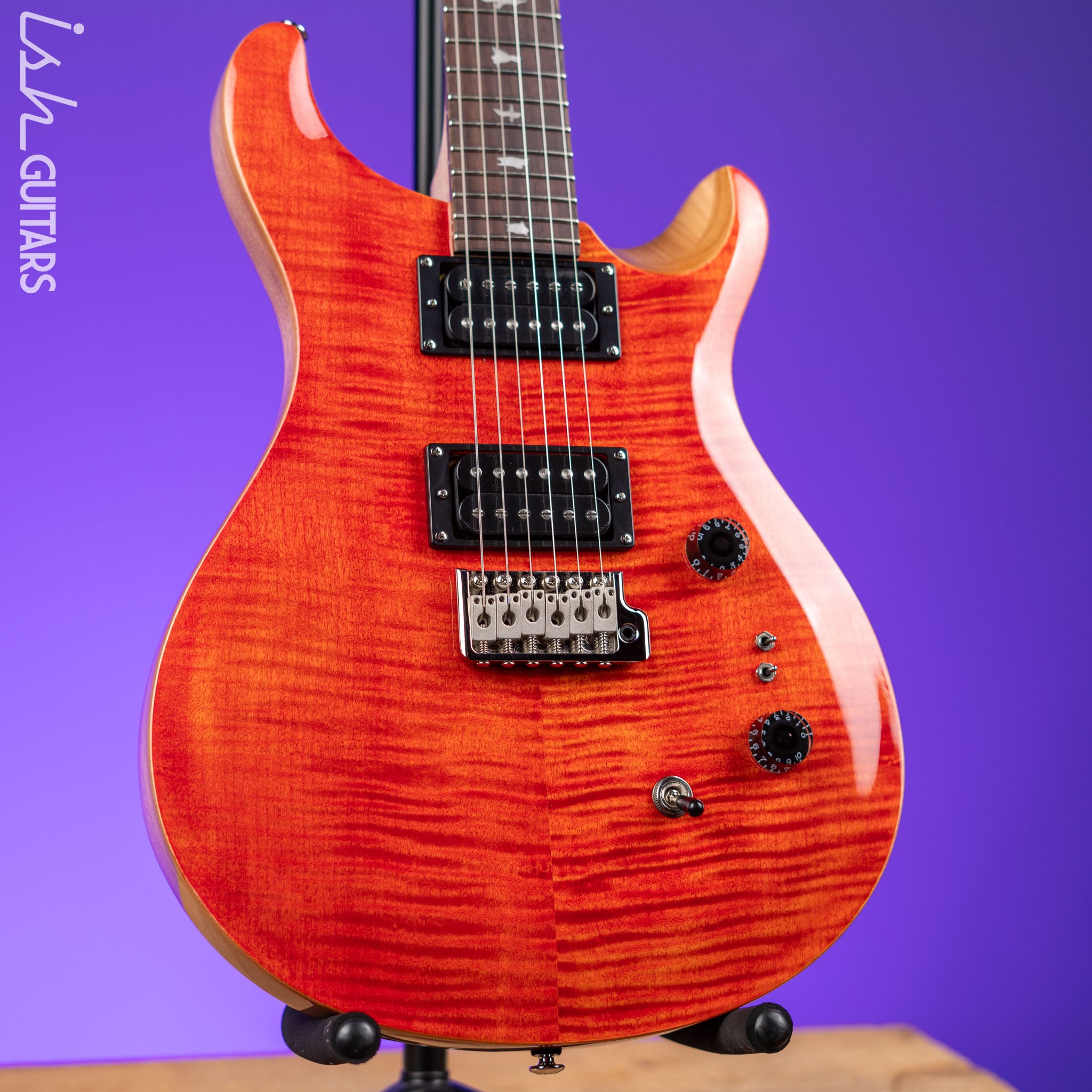 PRS SE Custom 24-08 Electric Guitar Blood Orange – Ish Guitars