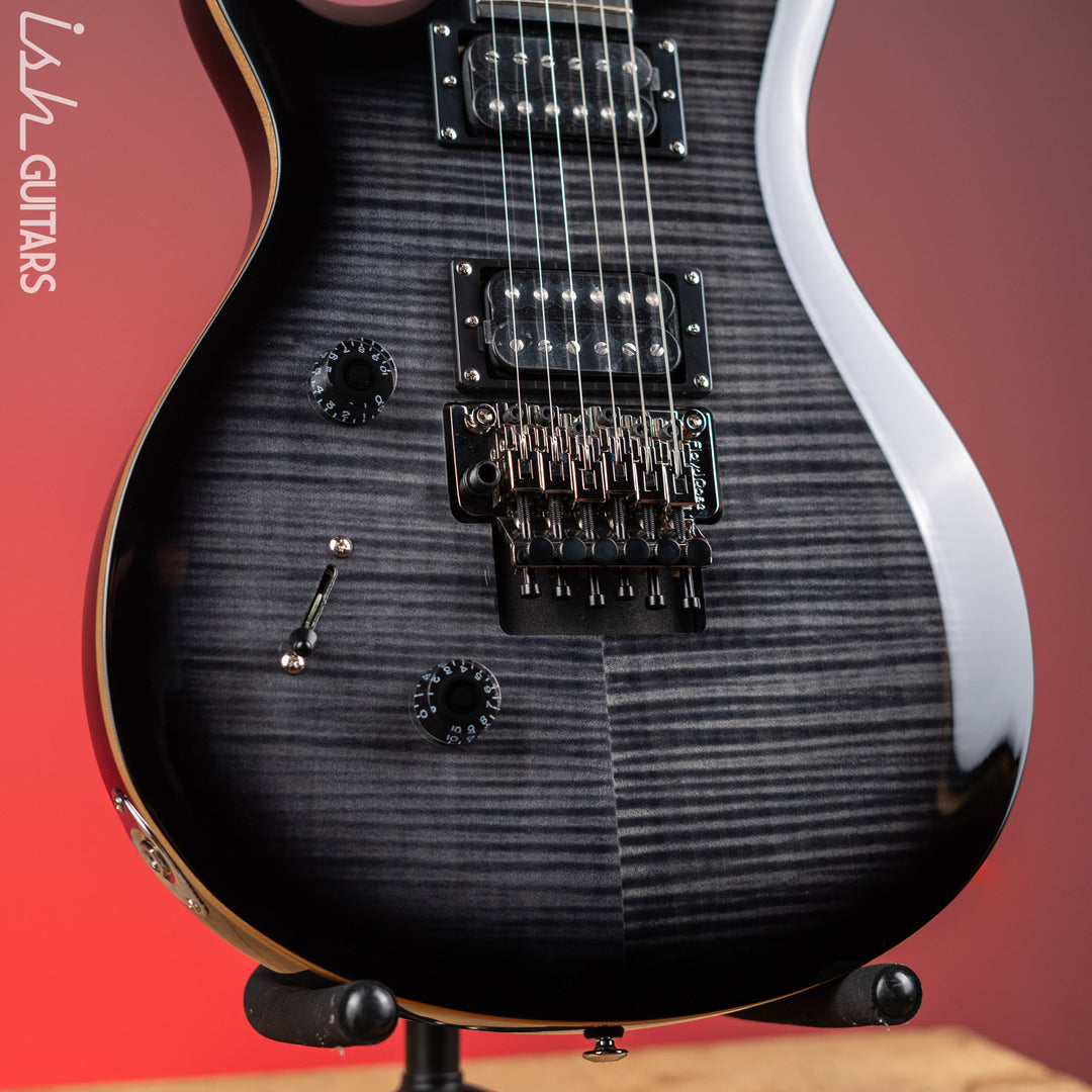 PRS SE Custom 24 “Floyd” Left-Handed Charcoal Burst