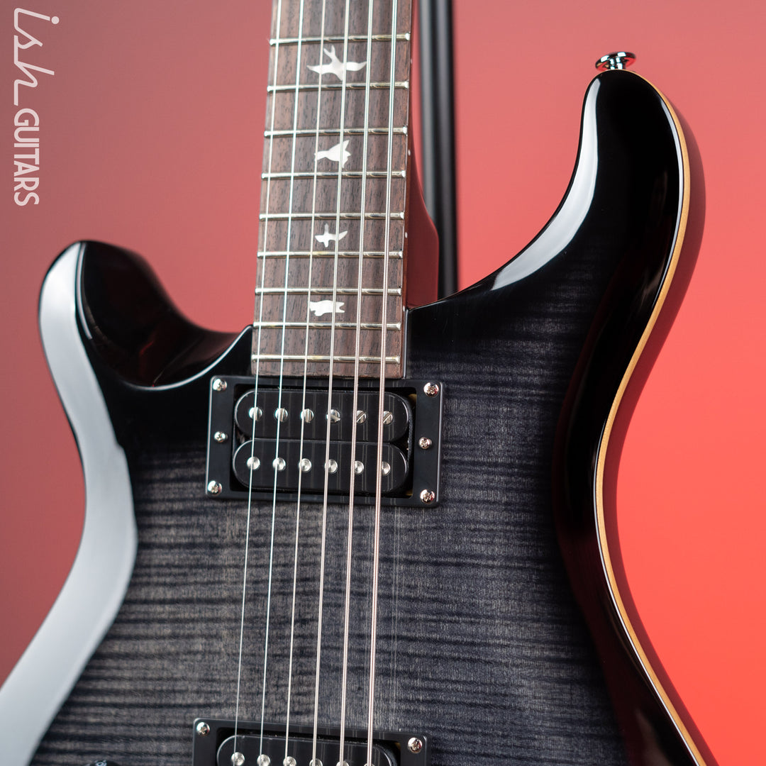 PRS SE 277 Baritone Left Handed Electric Guitar Charcoal Burst