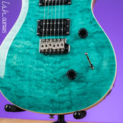 PRS SE Custom 24 Quilt Turquoise Electric Guitar