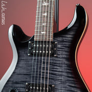 PRS SE 277 Baritone Left Handed Electric Guitar Charcoal Burst