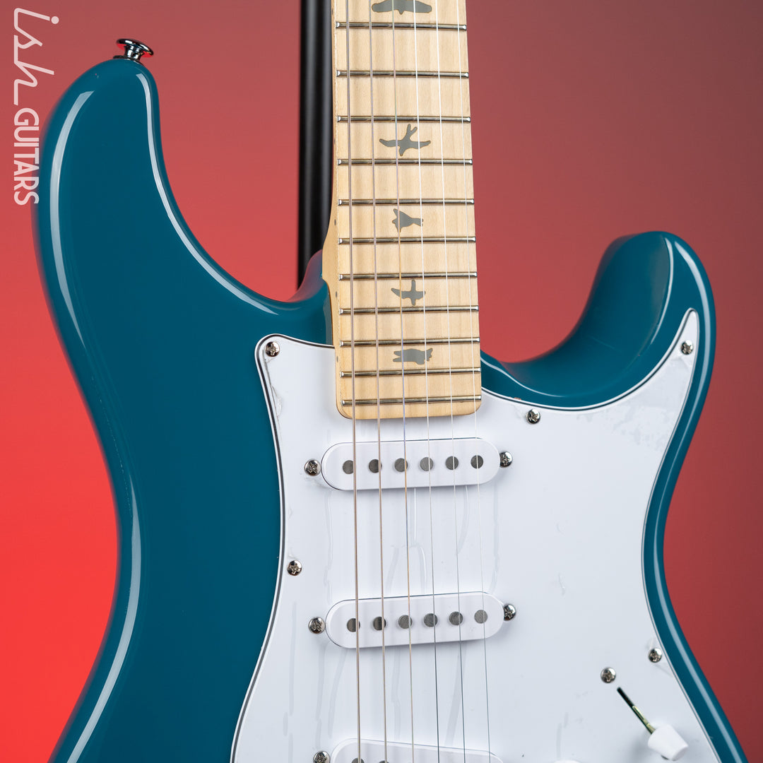 PRS SE Silver Sky Electric Guitar Nylon Blue - Maple Fretboard - Demo