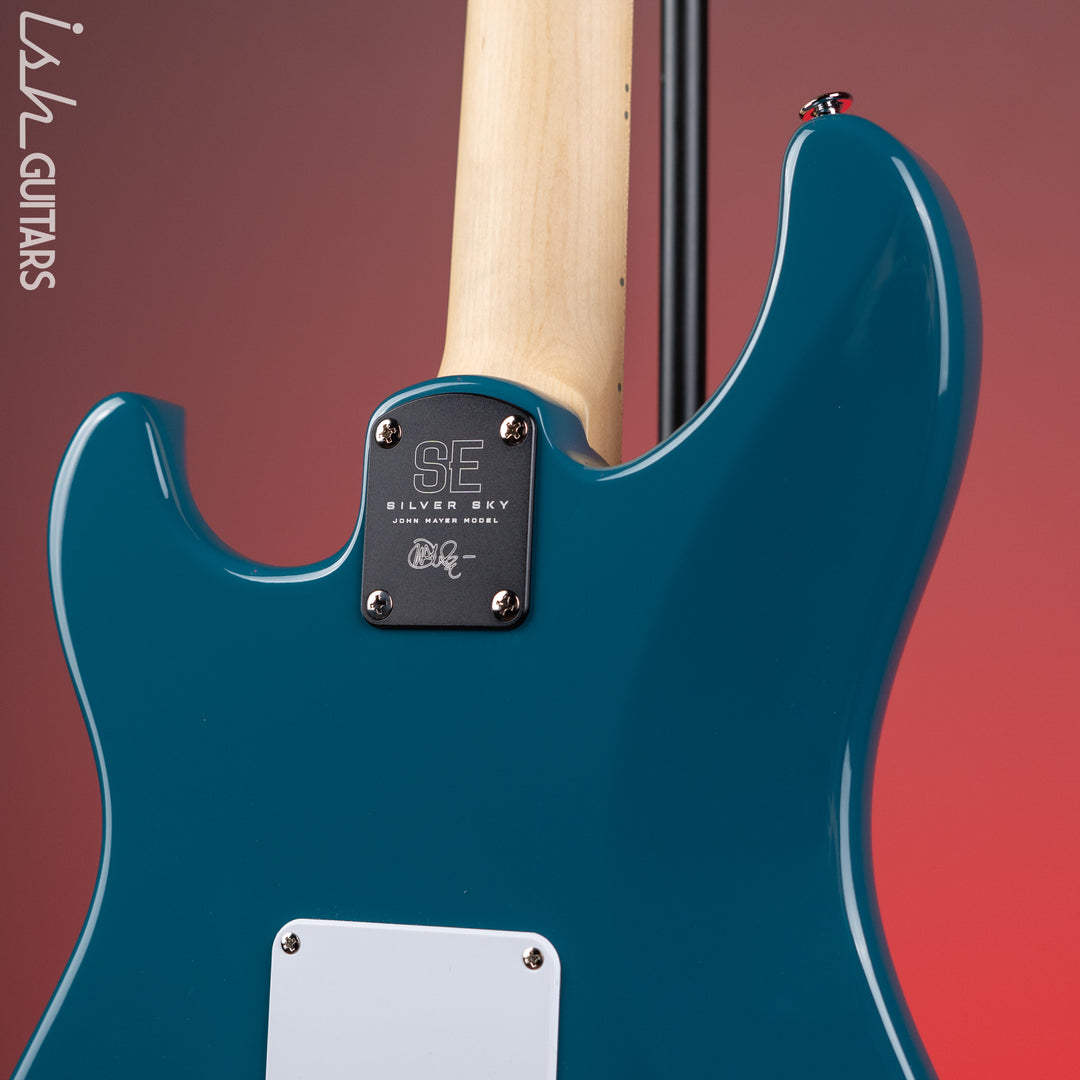 PRS SE Silver Sky Electric Guitar Nylon Blue - Maple Fretboard Demo
