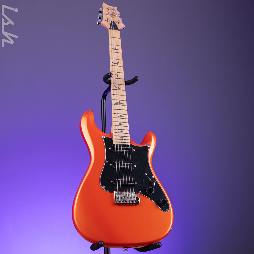 PRS SE NF3 Electric Guitar Metallic Orange Maple Fretboard