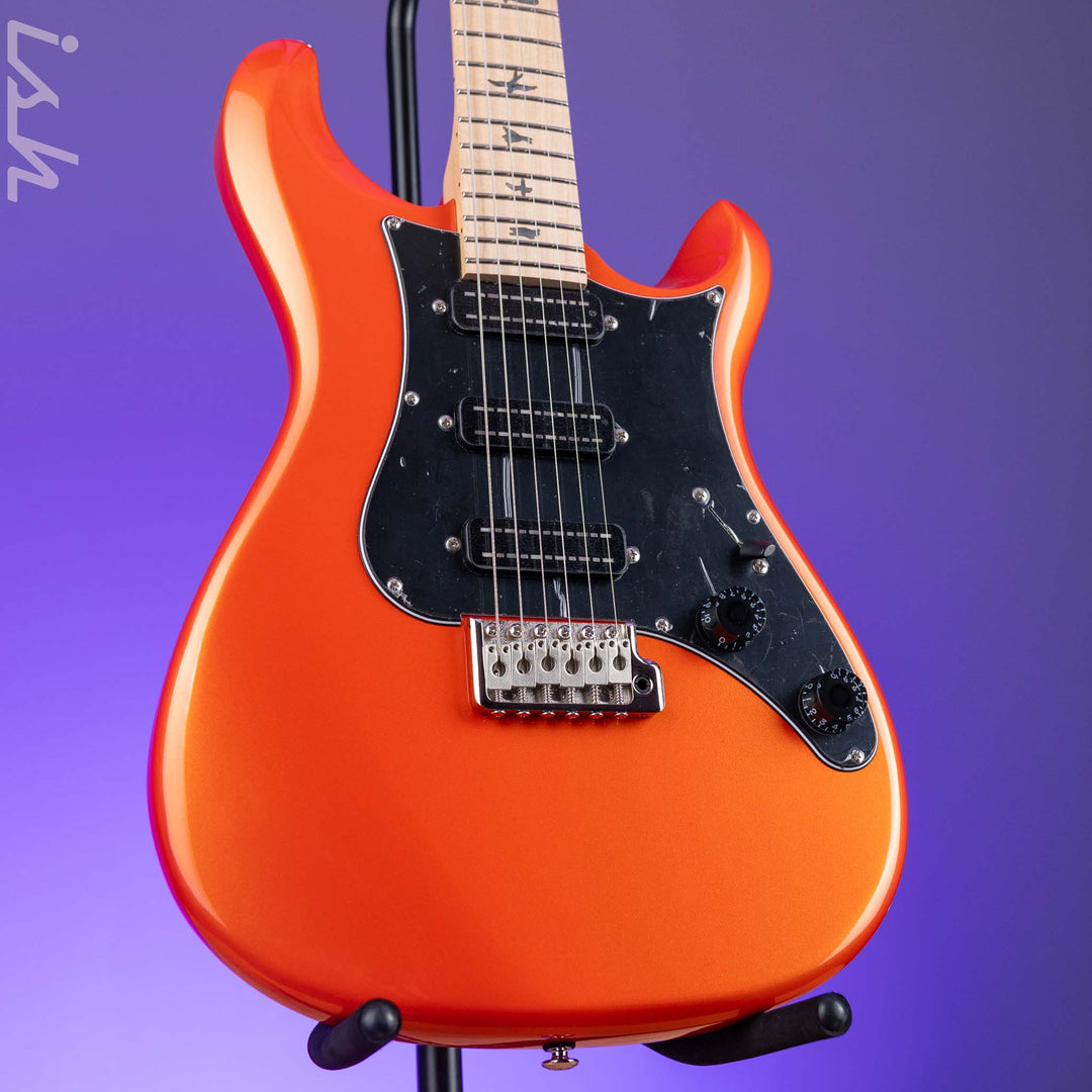 PRS SE NF3 Electric Guitar Metallic Orange Maple Fretboard