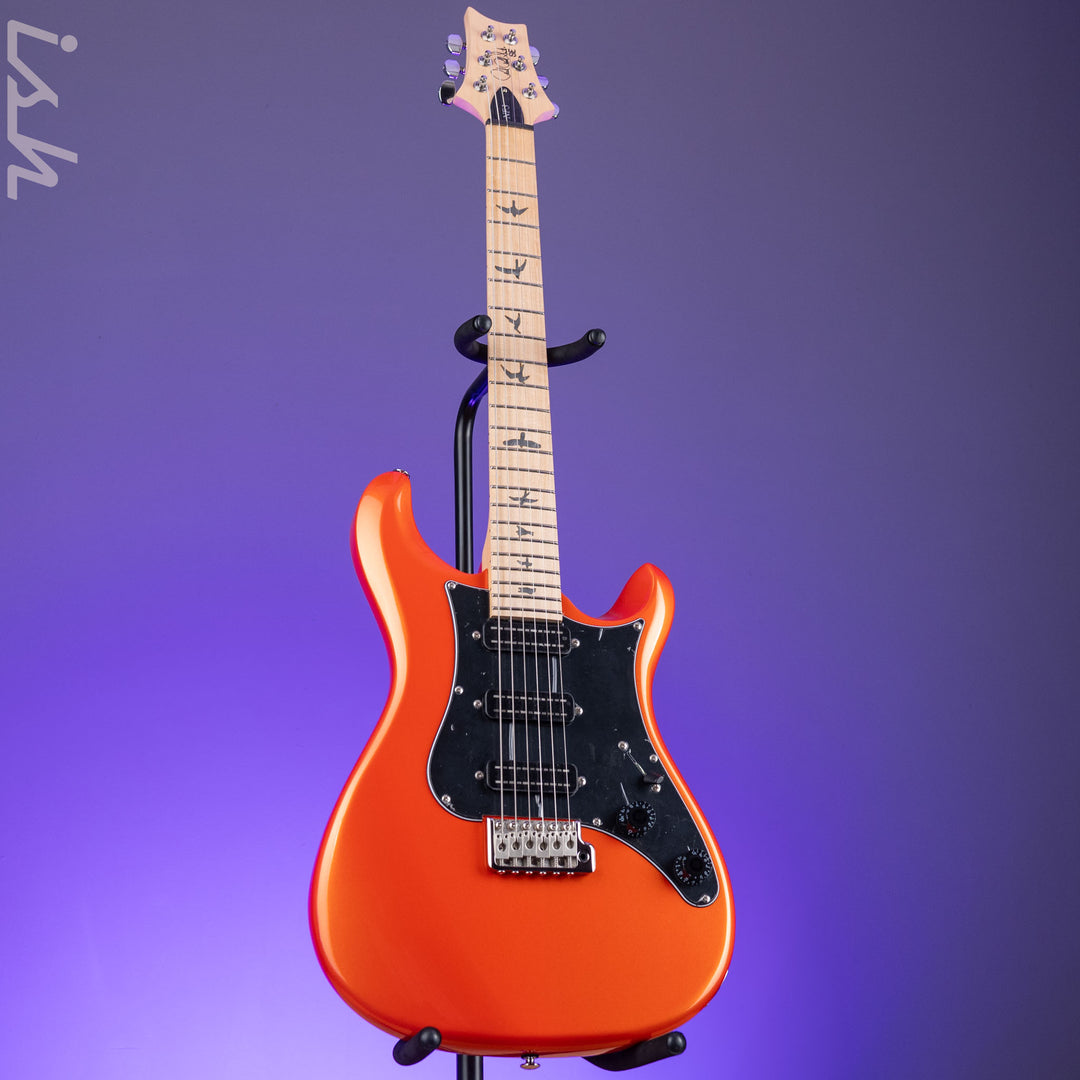 PRS SE NF3 Electric Guitar Metallic Orange Maple Fretboard