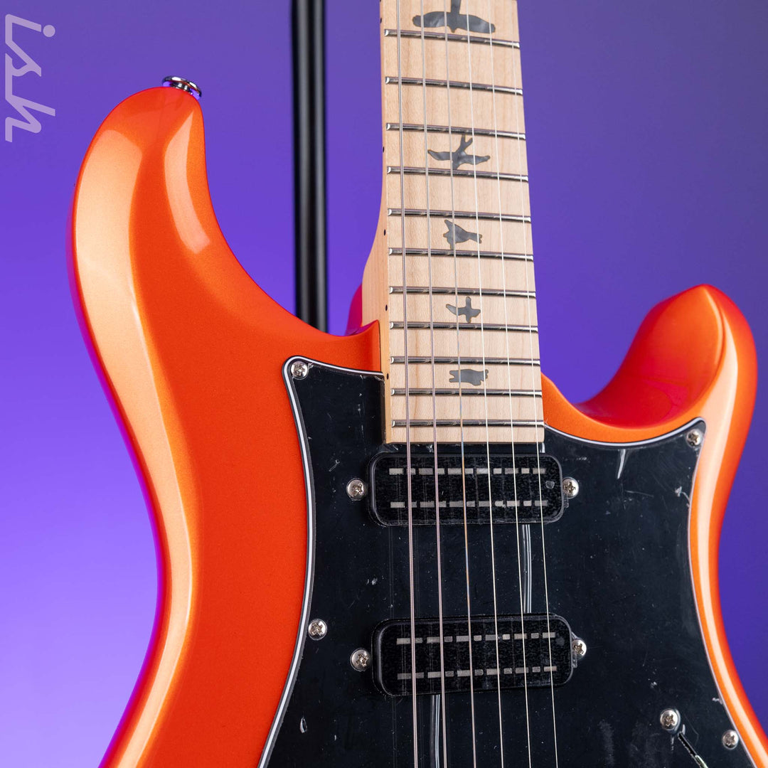 PRS SE NF3 Electric Guitar Metallic Orange Maple Fretboard