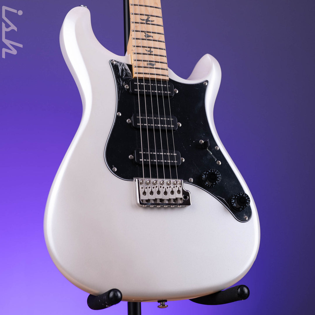 PRS SE NF3 Electric Guitar White Pearl Maple Fretboard Demo