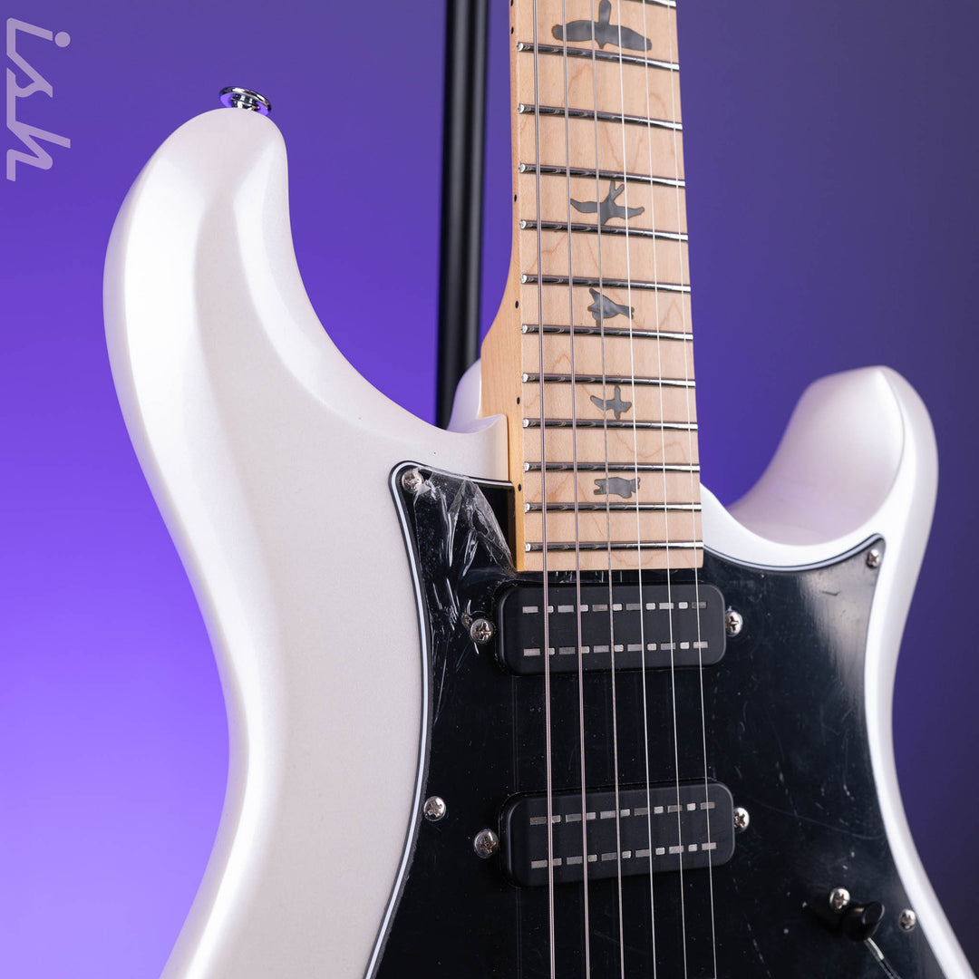 PRS SE NF3 Electric Guitar White Pearl Maple Fretboard Demo