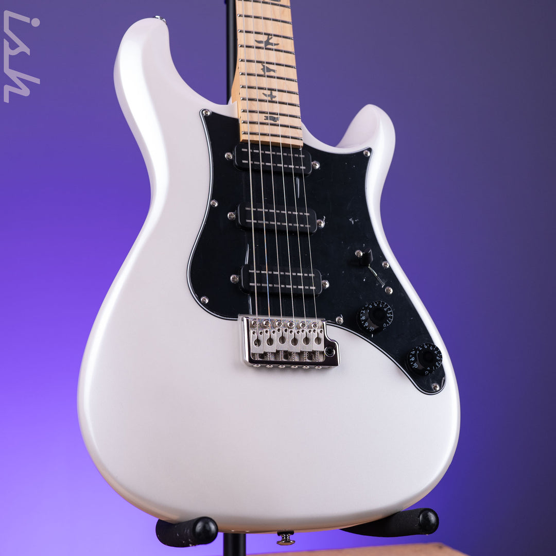 PRS SE NF3 Electric Guitar White Pearl Maple Fretboard Demo