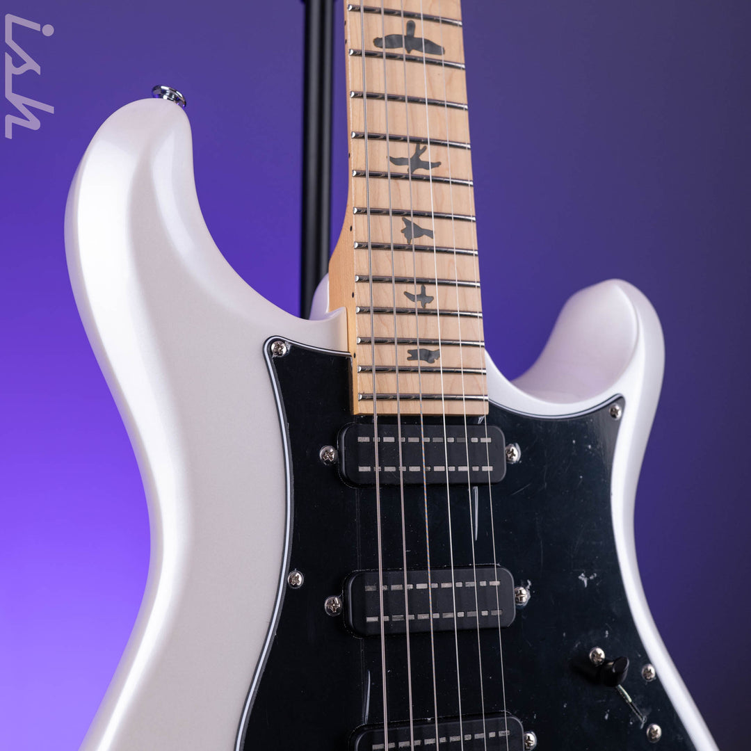 PRS SE NF3 Electric Guitar White Pearl Maple Fretboard Demo