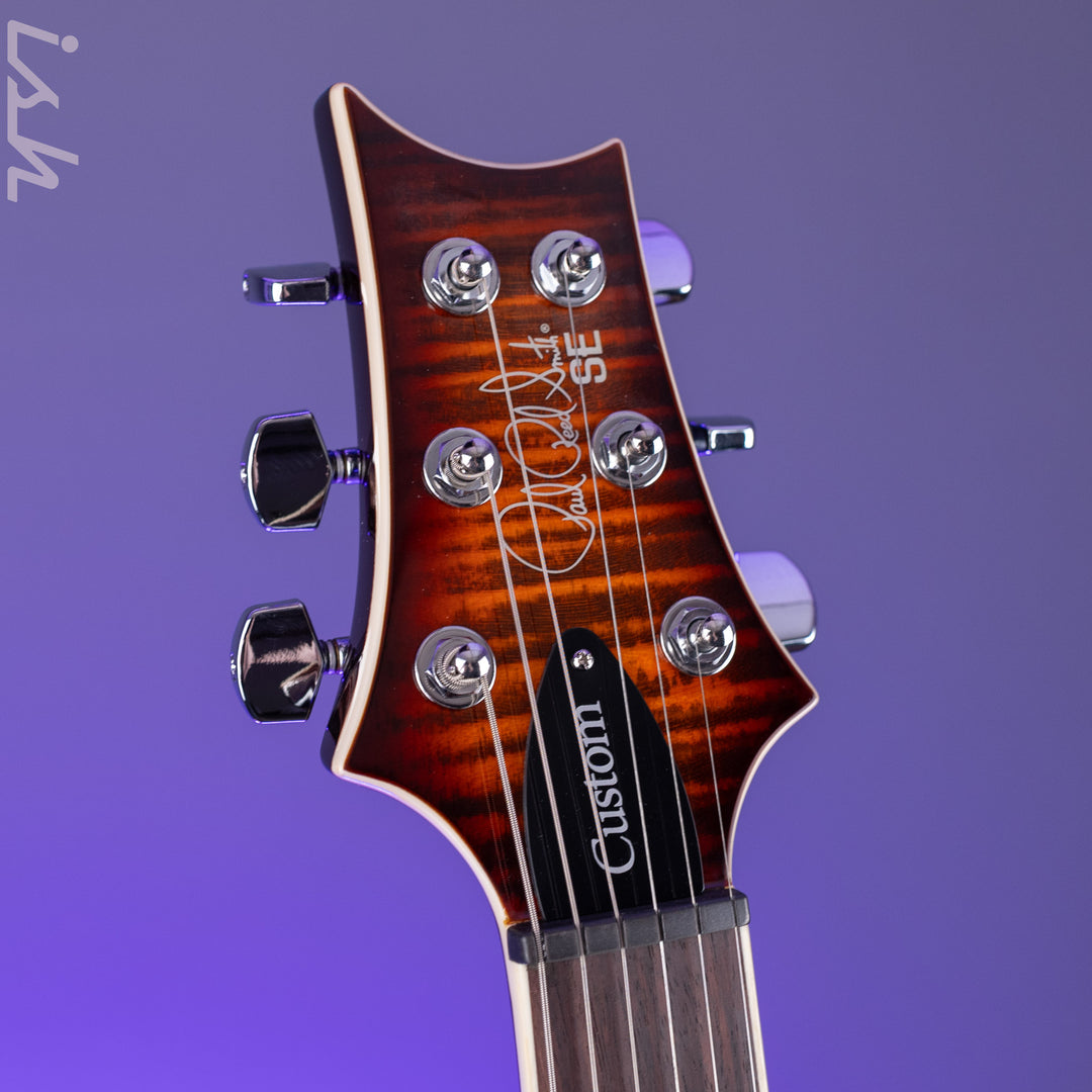 PRS SE Custom 24 Semi-Hollow Piezo Orange Tiger Smokeburst *2025 Release!*