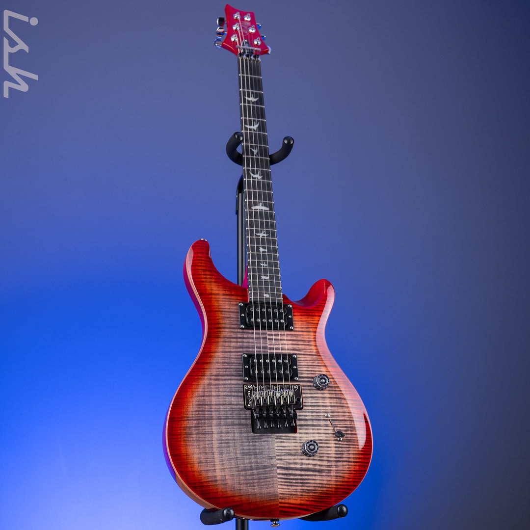 PRS SE Custom 24 Floyd Electric Guitar Charcoal Cherry Burst *2025 Release!*