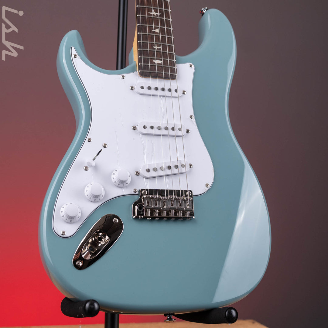 2024 PRS SE Silver Sky Lefty Stone Blue - Rosewood Board
