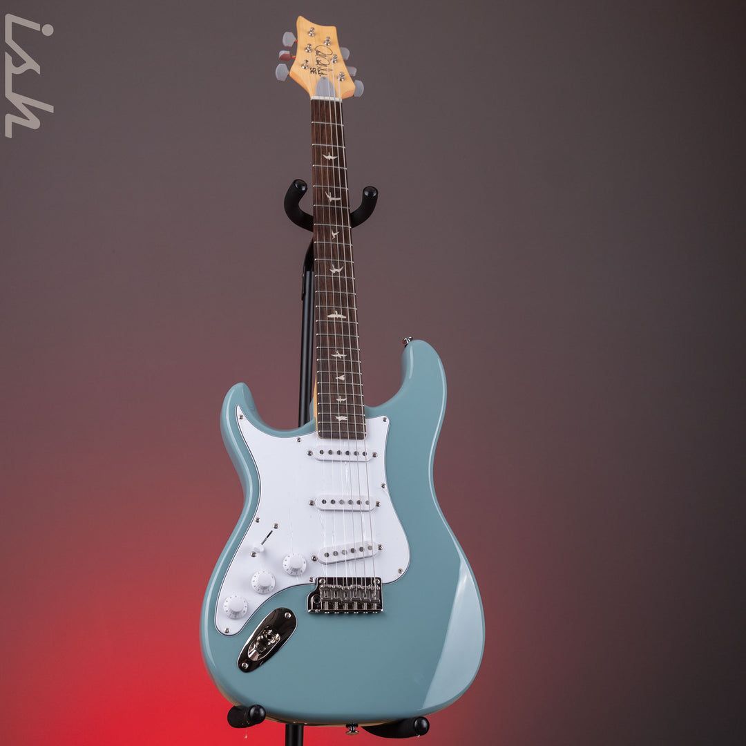 2024 PRS SE Silver Sky Lefty Stone Blue - Rosewood Board