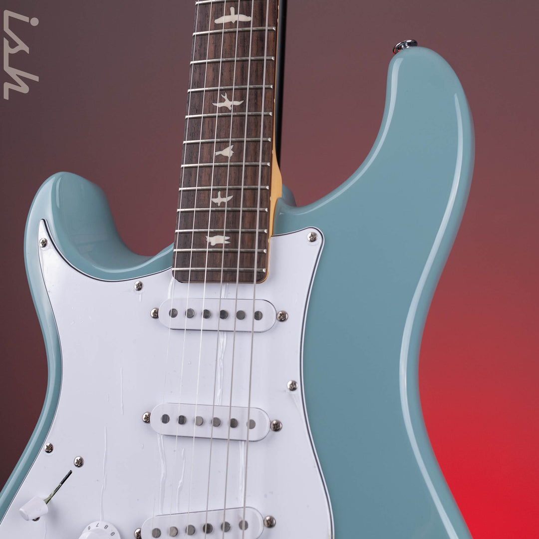 2024 PRS SE Silver Sky Lefty Stone Blue - Rosewood Board