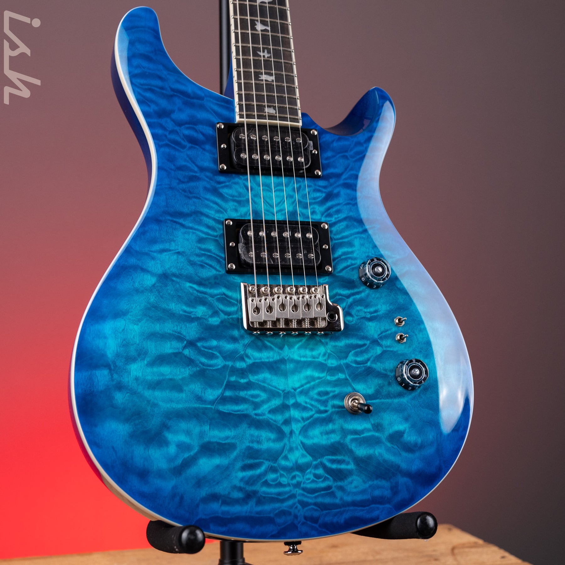 ギター PRS SE CUSTOM 24-08 QUILT PACKAGE 2025 PRS SE Custom 24-08 Quilt Package Electric Guitar Lake Blue