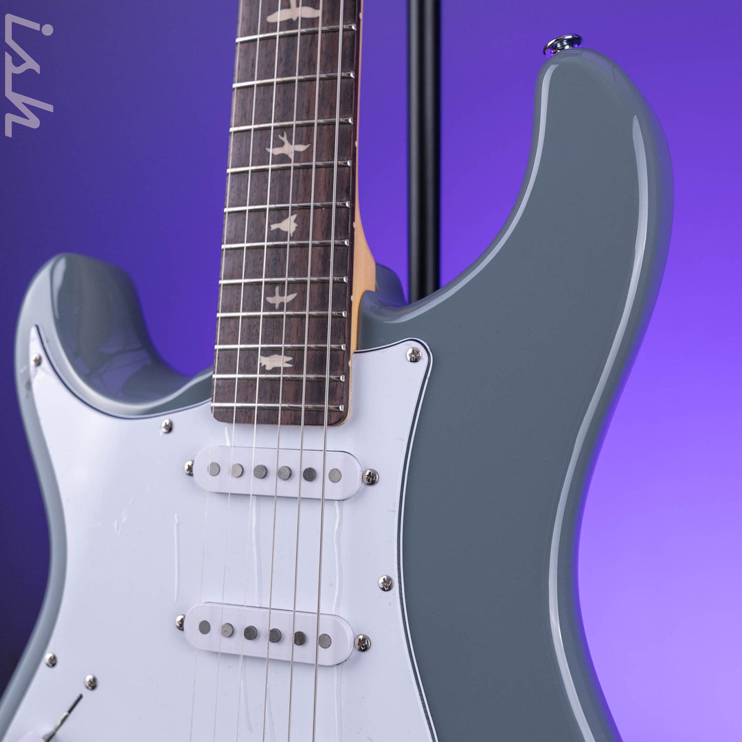 2024 PRS SE Silver Sky Lefty Storm Gray - Rosewood Board
