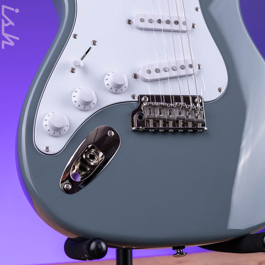 2024 PRS SE Silver Sky Lefty Storm Gray - Rosewood Board