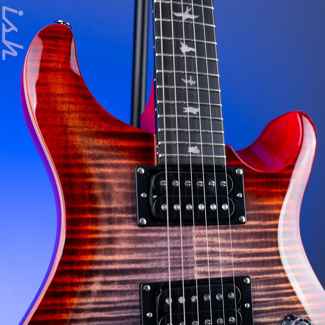 PRS SE Custom 24 Floyd Electric Guitar Charcoal Cherry Burst *2025 Release!*