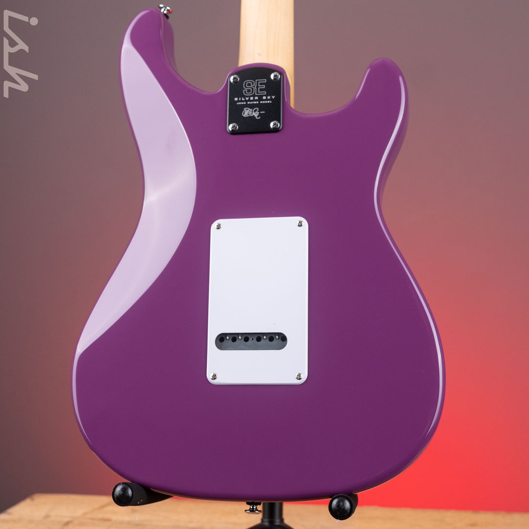 PRS SE Silver Sky Lefty Summit Purple - Maple Board
